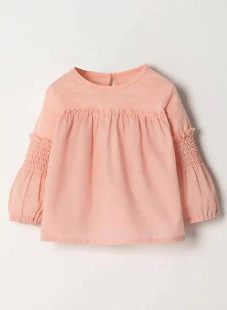 Camiseta Manga Larga 12/18mese-rosado 2