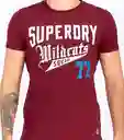 Superdry Camiseta Vinotinto Talla M 113