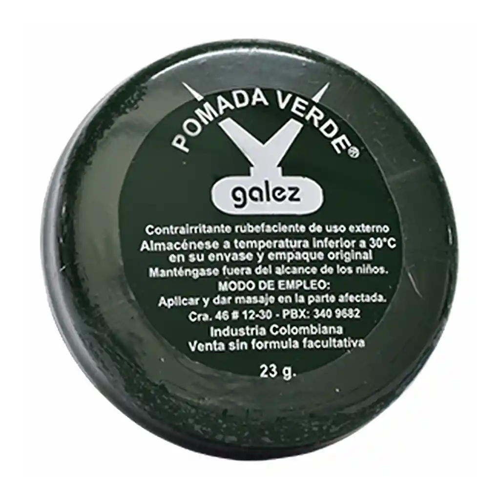 Tridex Galez Pomada Verde
