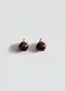 Pendientes Fede Caramelo Talla 99 Mujer Mango