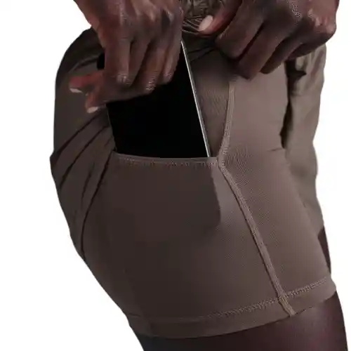 Nike Pantaloneta One 3In 2N1 Entrenamiento de Mujer Café Talla L