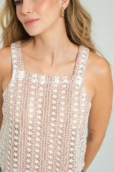 Blusa Tejida Loe Color Multicolor Talla S Ragged