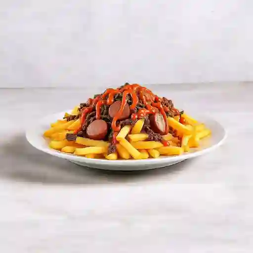 Salchipapa Carne