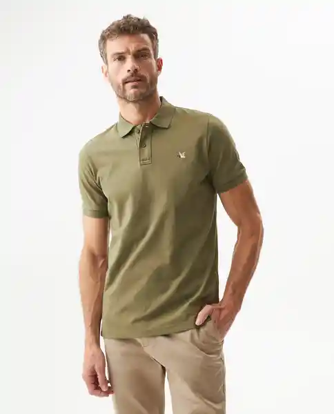 Camiseta Polo Muscle Masculino Verde Cerro Oscuro S Chevignon