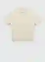 Polo Galaxia Offwhite Talla XL Hombre Mango