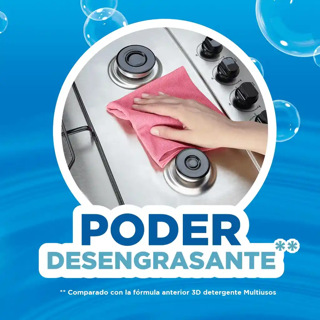 3D Detergente Multiusos en Polvo con Bicarbonato y Aloe Vera