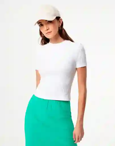 Camiseta Manga Corta en Algodón Femenino Aizob Gef