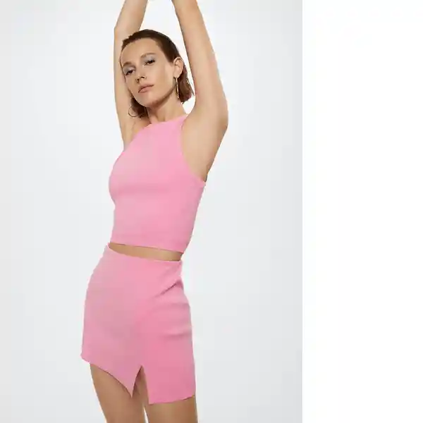 Falda Toxic Rosa Talla Xs Mujer Mango