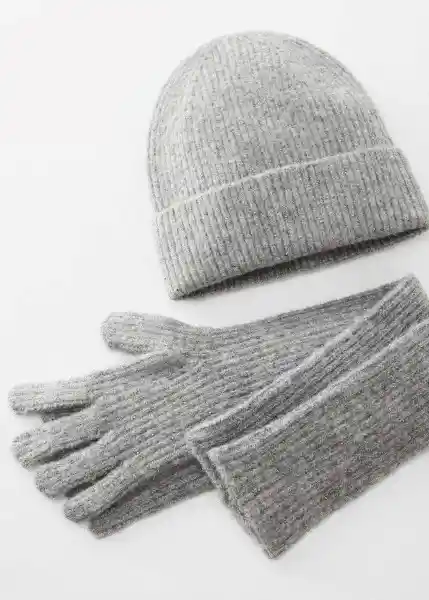 Gorro Skyler Gris Medio Vigoré Talla 99 Mujer Mango