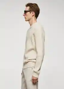 Buzo Jersey Carbonel Piedra Talla XXL Hombre Mango