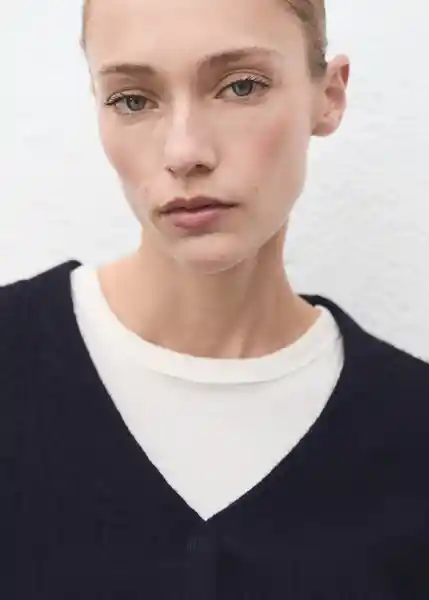 Cárdigan Marine Navy Talla XS Mujer Mango