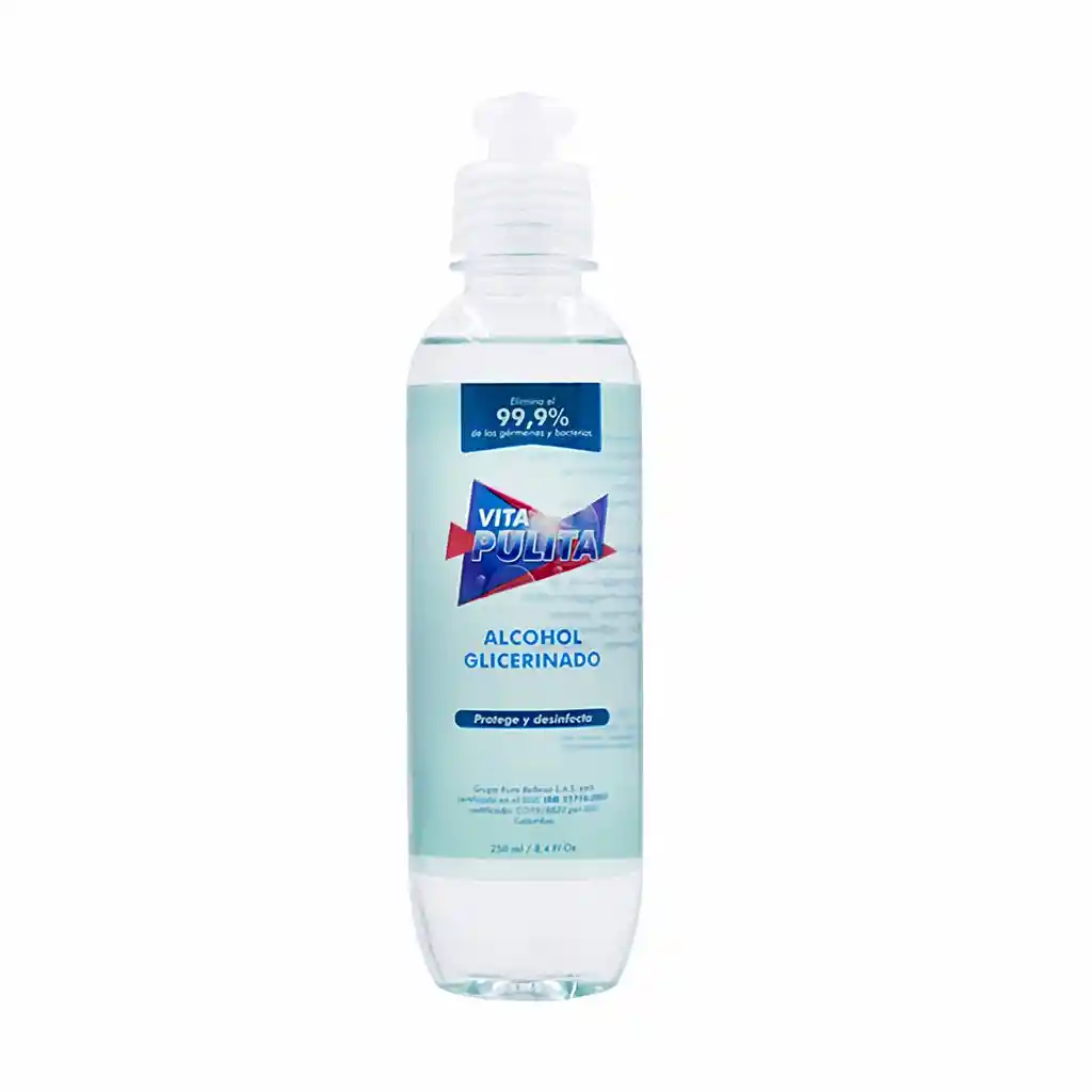 Vita Pulita Alcohol Glicerinado 250 Ml