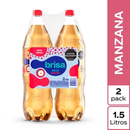 Agua Saborizada Brisa Con Gas Manzana 1.5L x 2 Unds
