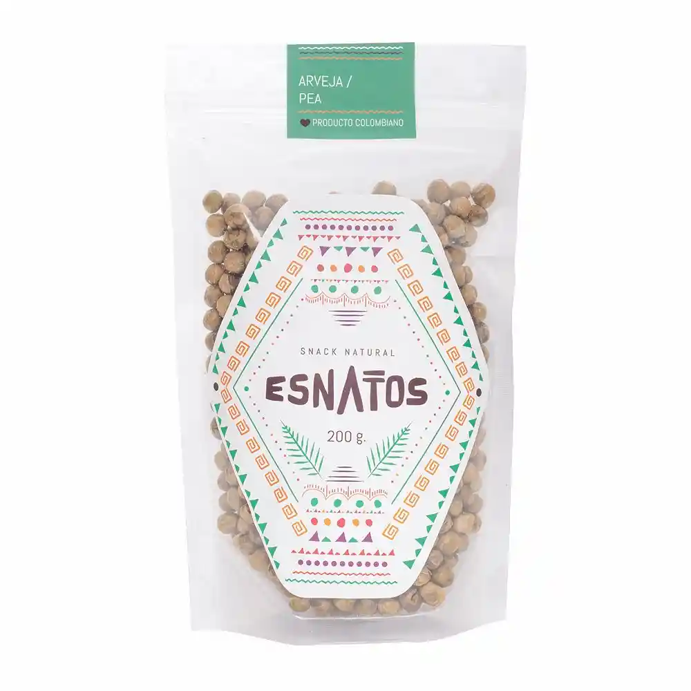 Esnatos Snack de Arveja Natural Tostada
