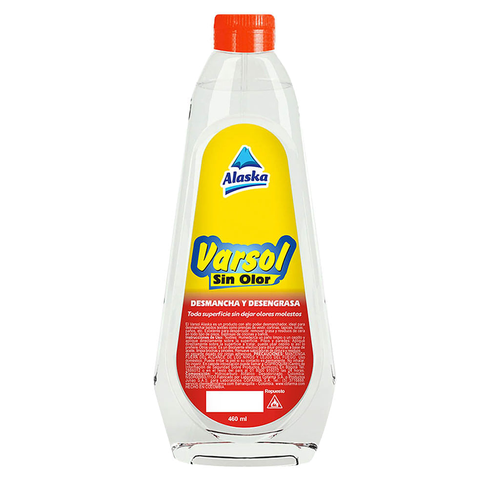 Alaska Varsol sin Olor Desmancha y Desengrasa 460 ml