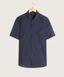 Camisa Manga Corta Estampada Con Bolsillo