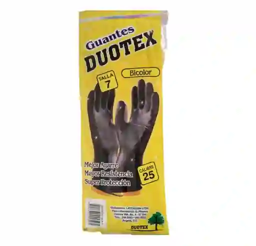 Duotex Guantes Industrial Bicolor Calibre 25 Talla 7