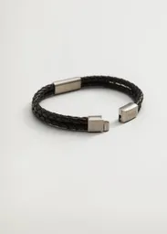 Pulsera Combi Negro Talla 99 Hombre Mango