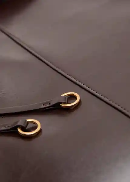 Bolso G Antonia Chocolate Talla 99 Mujer Mango