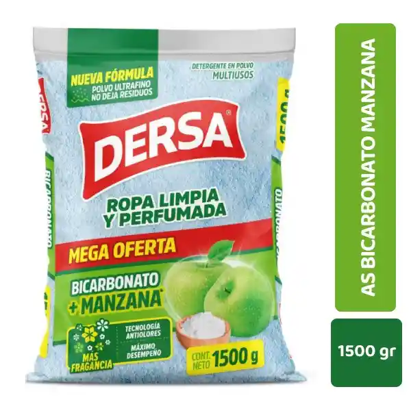 As Detergente Polvo Multiusos Bicarbonato Manzana