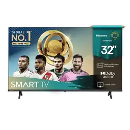 Televisor Hisense Hd 32" Smart Negro 32a4nv