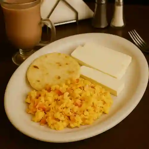 Desayuno con Huevo Revuelto