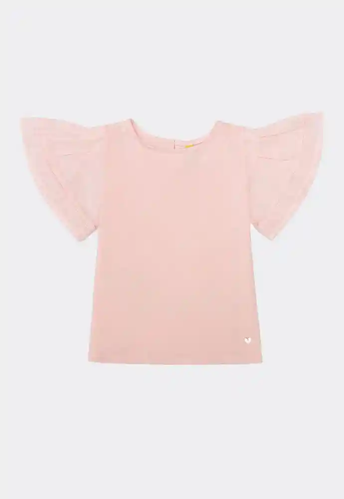 Blusa Manga Corta 12/18mese-rosado