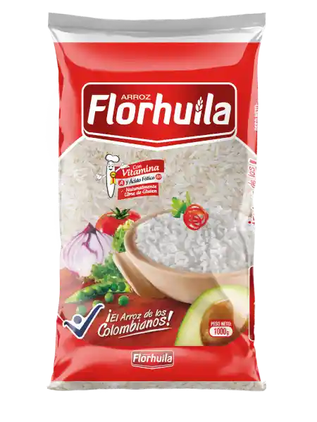 Flor Huila Arroz Blanco con Vitaminas 