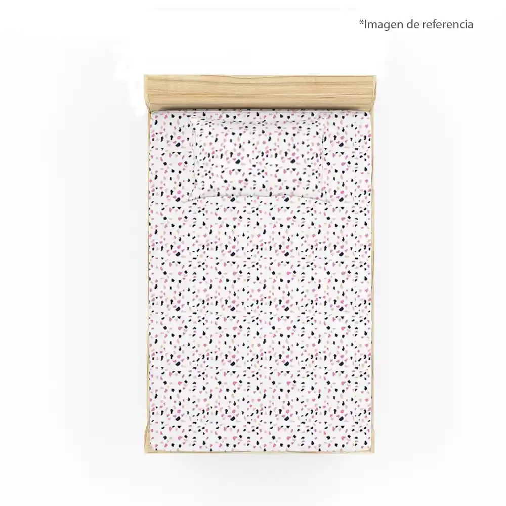 Semi/juego Cama Estamp Exito Sencillo (100 X 190 Cm) 0 Poliéster Coky