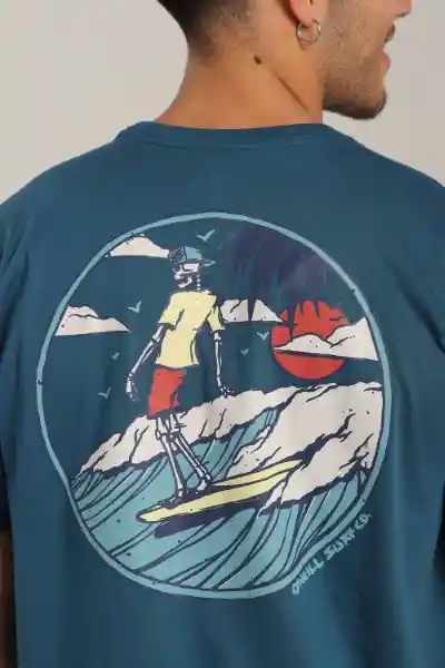 Camiseta Manga Corta Standard Fit Lean And Mean Talla M Oneill