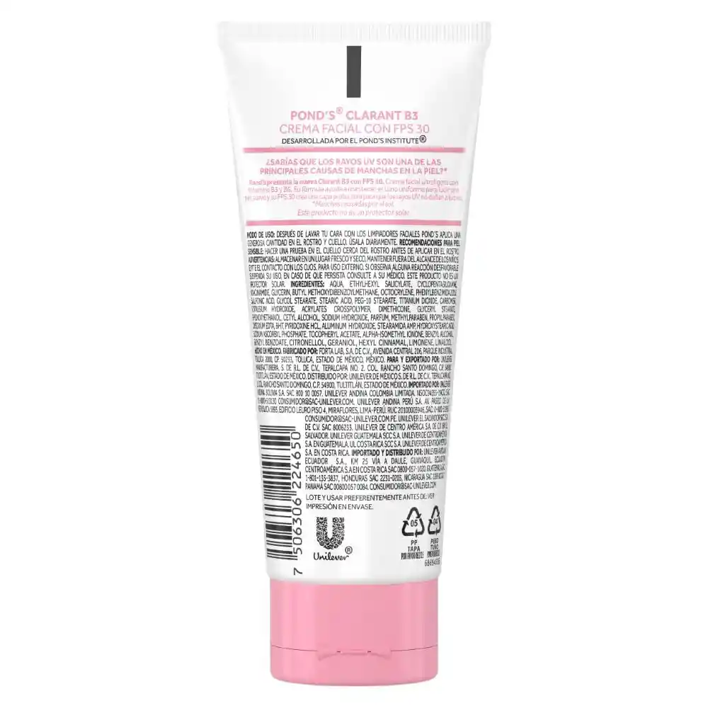 Crema Facial Ponds Clarant B3 Fps 30 X
