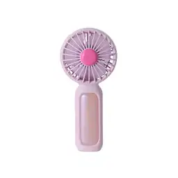Ventilador de Mano Plegable Tornasol Rosa Serie Miniso