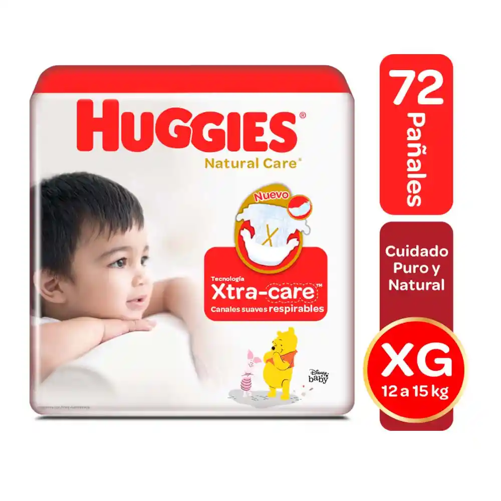 Huggies Pañales Natural Care Etapa 4