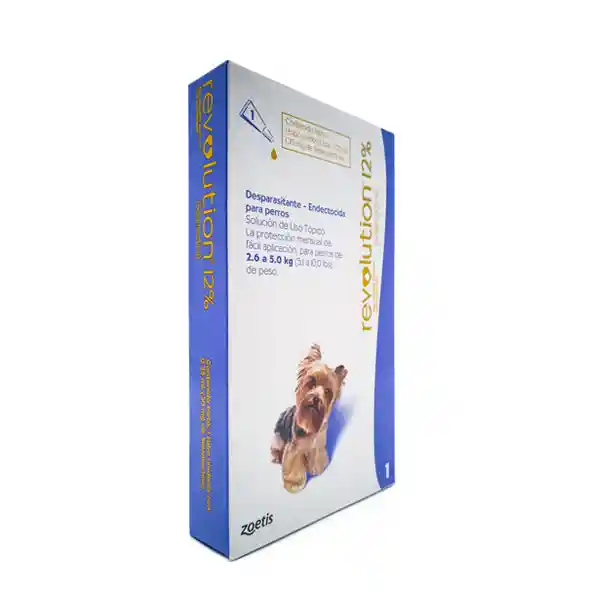Revolution 12 % Desparasitante para Perros de 2.6 a 5 kg
