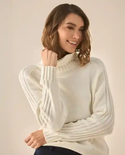 Saco Tejido Crudo Puro Claro Talla L 663G203 Esprit