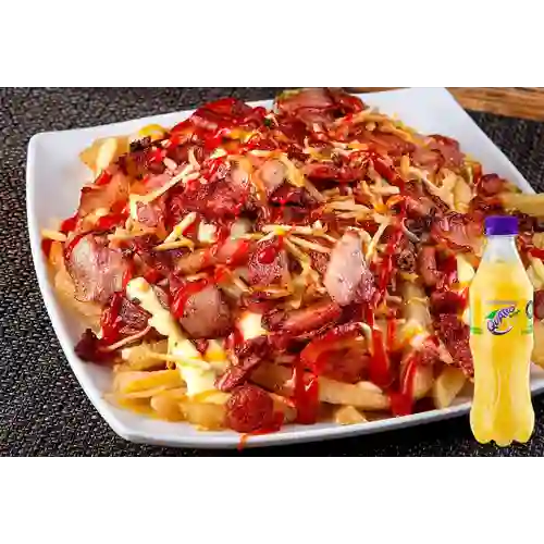 Combo Salchipapa Ranchera + Quatro Original 400ML