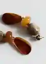 Pendientes Ferni Naranja Talla 99 Mujer Mango