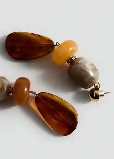 Pendientes Ferni Naranja Talla 99 Mujer Mango