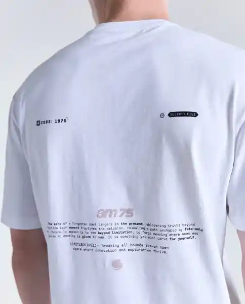 Camiseta Hombre Blanco Talla M 849G000_BLA110601 Americanino