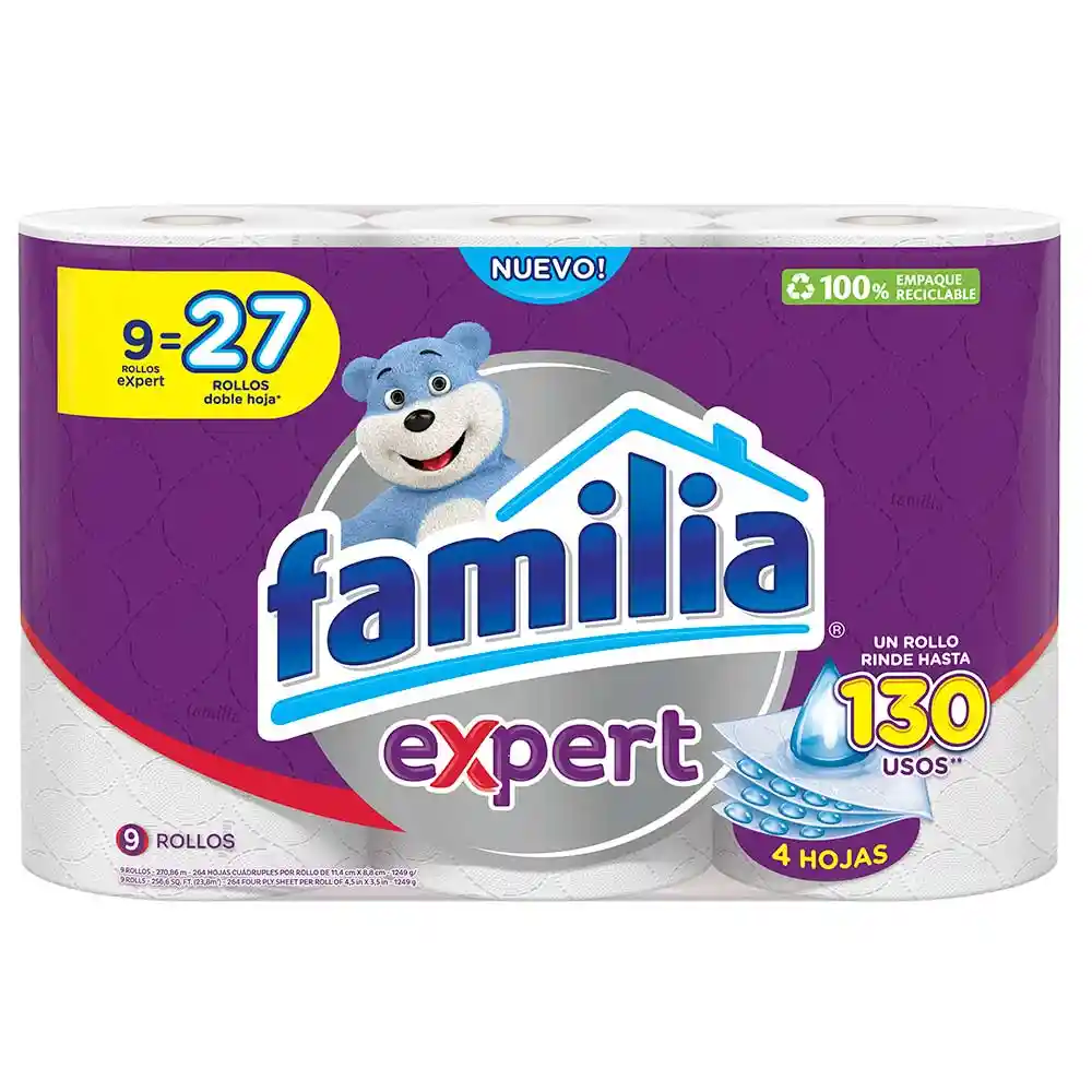 Familia Papel Higiénico Expert Doble Hoja