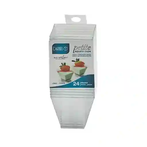 Copa Petite Cuadrada Cristal 24u