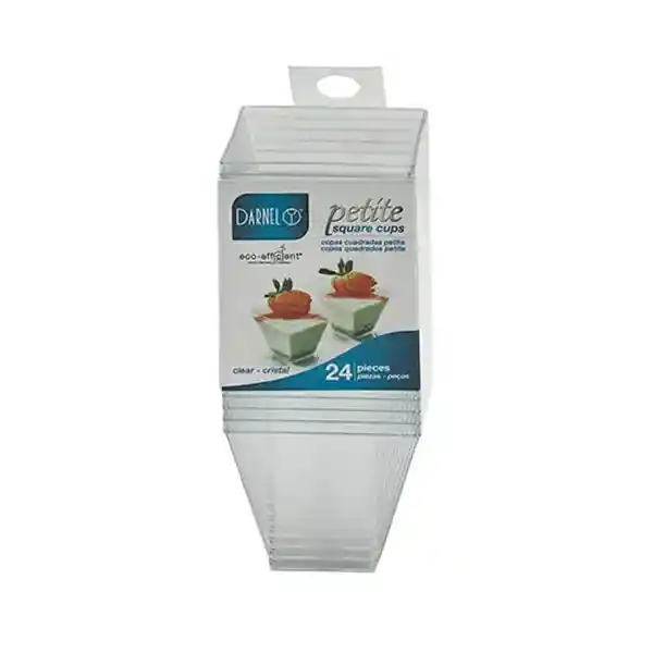 Copa Petite Cuadrada Cristal 24u