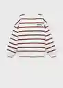 Sudadera Amore Off White Talla 06 Niñas Mango