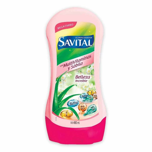 Savital Acondicionador con Multivitaminas y Sábila 490 ml