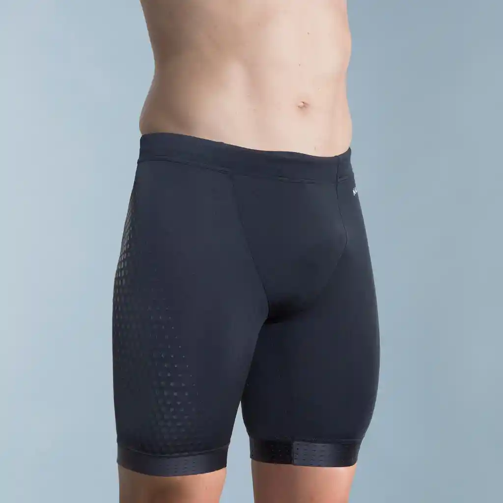 Traje de Baño de Natación Tipo Bóxer Para Hombre Nabaiji 500 - Negro