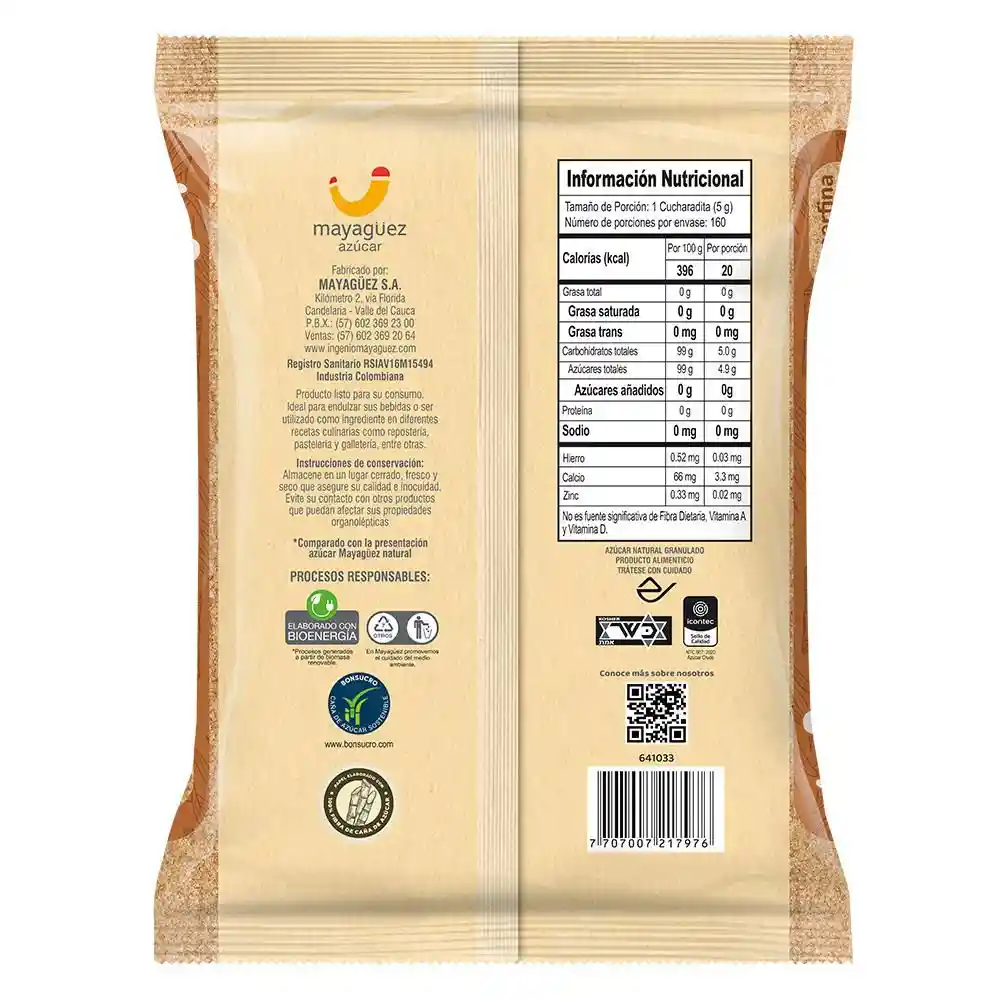 Azucar Mayaguez Morena (800 Gr)
