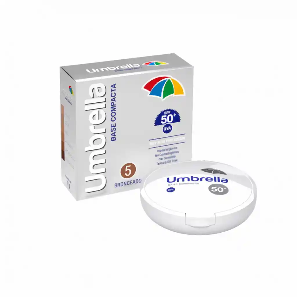 Umbrella Base Compacta Bronceado 5 con SPF 50+