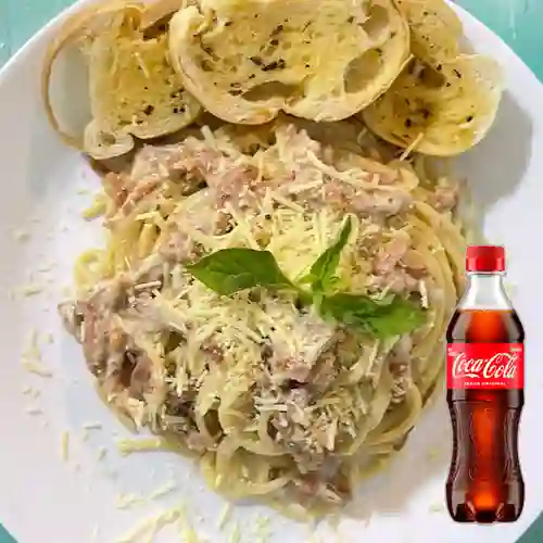 Combo Pasta Carbonara + Coca Cola Original 400 ml