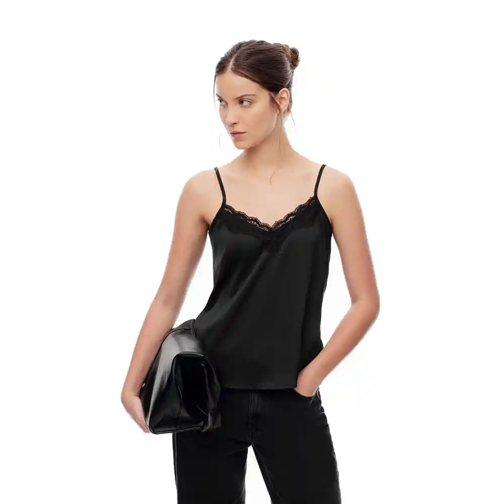 Camisa Con Tiras Ajustables Cuello V Femenino Lifox Gef