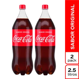 Coca-Cola Original Gaseosa Sabor 2 X 2.5 L
